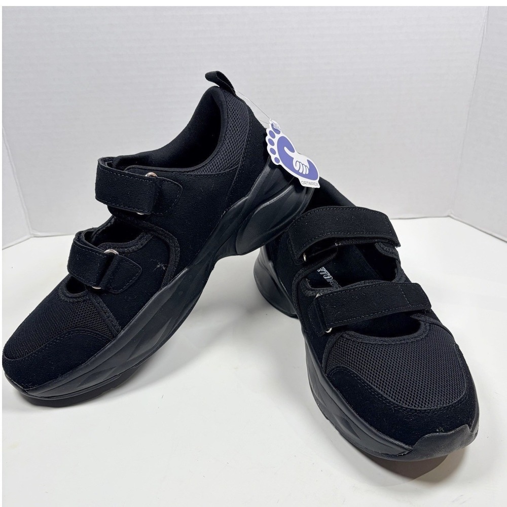 ORTOREX Women 8/39 Orthopedic  Diabetics Arch Support‎ Walking Shoes Black NEW